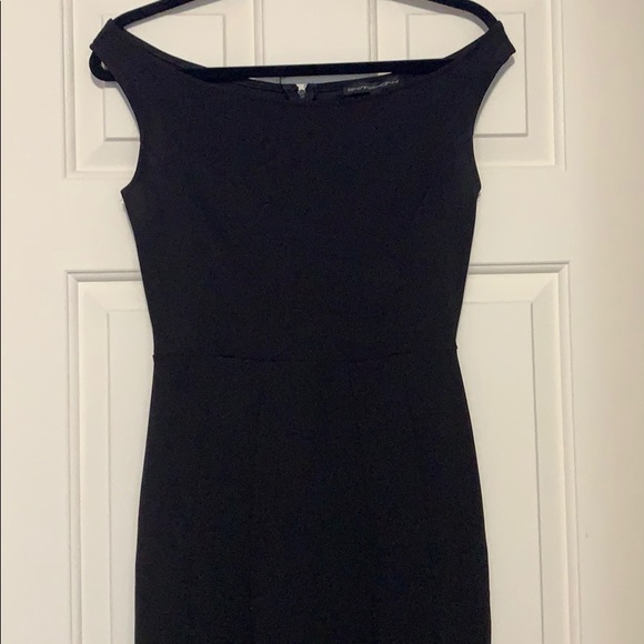 Black mermaid style gown off shoulder size 5 - Picture 3 of 5